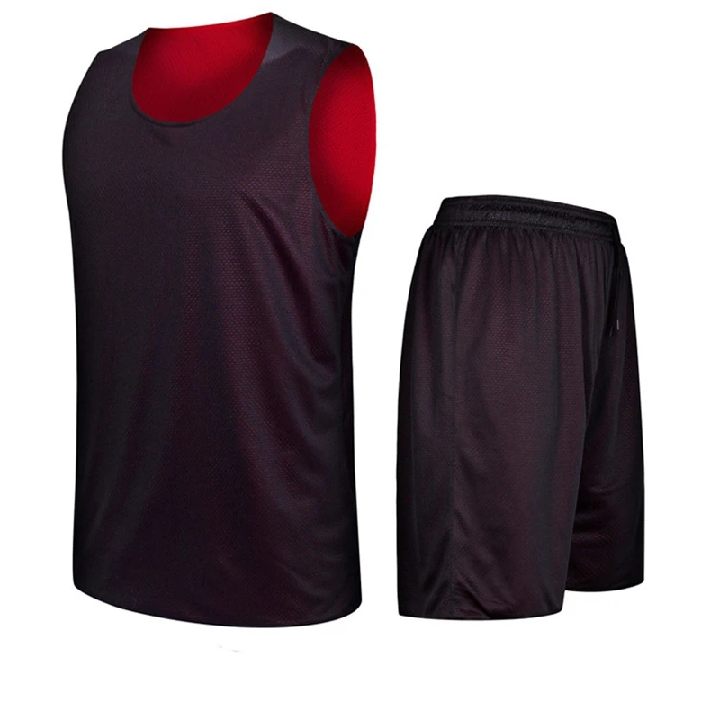 

Reversible Breathable Quick Dry Sleeveless Sports Vest Shorts Kids Boy Girl Adults Men Women Basketball Jerseys Set Uniform