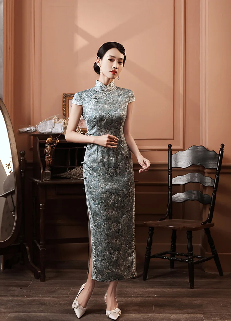 

Qipao Spring And Summer New Young Models Fashionable And Generous Temperament Slim Slimming Cheongsam Dress Dress Party Chines