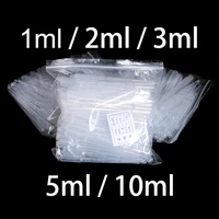 100pcsfree choose 1ml2ml3ml5ml10ml brand new plastic microscale pipette transparent dropperfree shipping