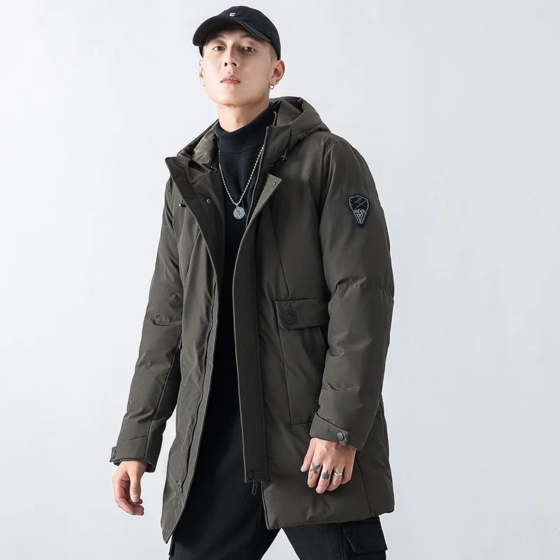 Мужская повседневная водонепроницаемая куртка с капюшоном Толстая теплая