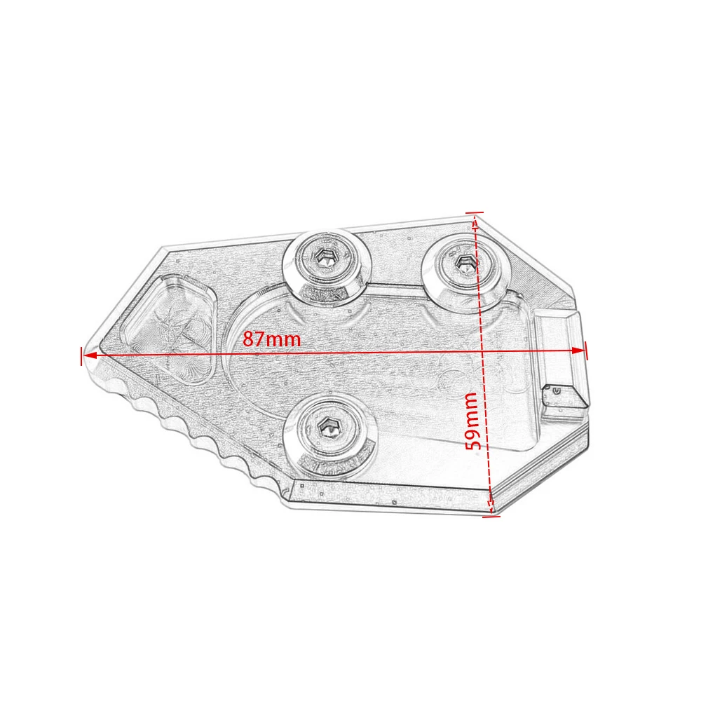 Алюминиевая пластина Увеличителя для боковой подставки мотоцикла Honda CB1000R CB 1000 R