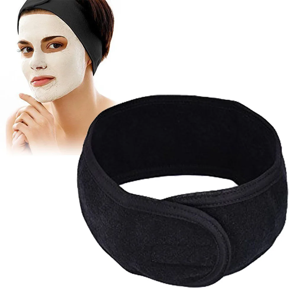 

Face Wash Adjustable Hair Wrap Head Band For Women Makeup Toweling Soft Salon SPA Facial Headband Cosmetic Wrap Tiara Turban