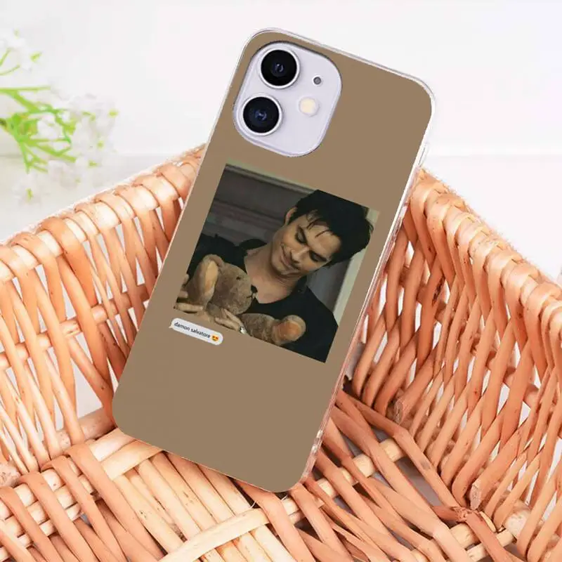 

The Vampire Diaries Stefan Damon Salvatore Phone Case coque fundas for iphone 12 11 PRO MAX X XS XR 5S 6S 7 8 PLUS SE 2020