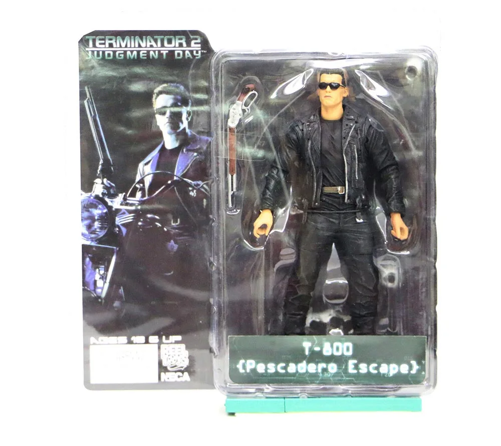 D With box 7 типов 18 см NECA Терминатор 2 фигурки T-800 T-1000 ПВХ фигурка модель игрушка; подарок - Цвет: D With box