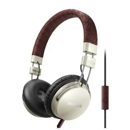 white Philips наушники SHL5505 3,5 мм l-образный разъем типа компьютерная игра провода управления гарнитуры для Android huawei GLAXY S8 крепление для спортивной камеры Xiao Mi бесплатный подарок - Цвет: white