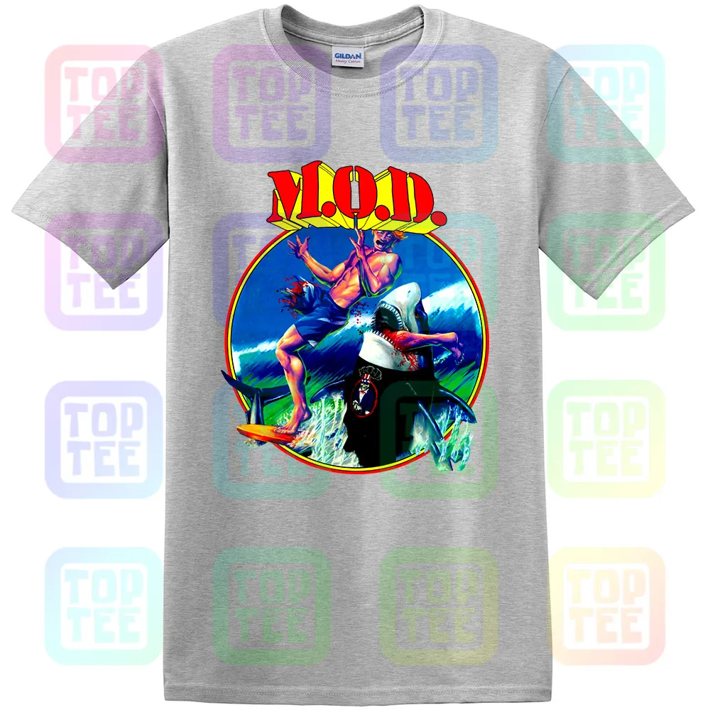 M.O.D. SURFIN' M.O.D. Метод уничтожения S.O.D. Новая Серая Футболка CROSSOVER