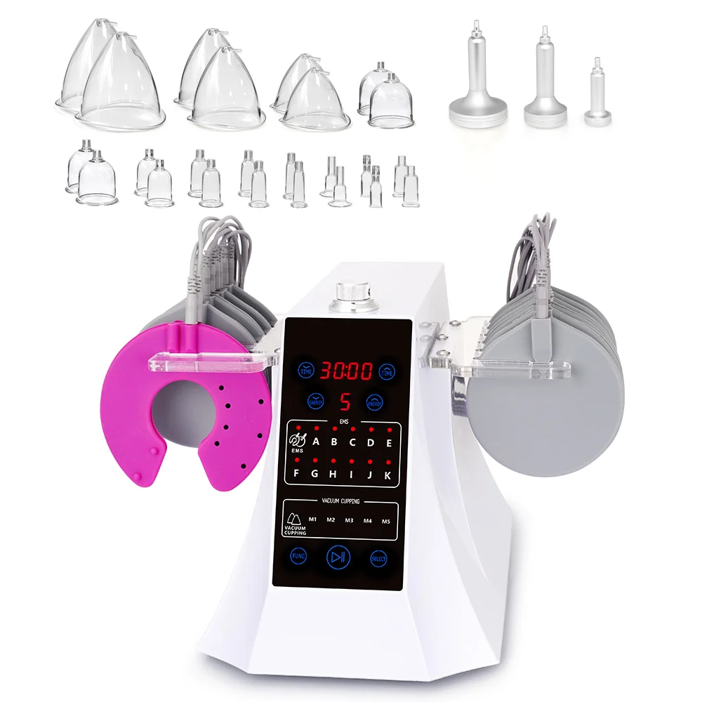 

Новое поступление, Микротоковая Стимуляция Мышц, массаж тела, Вакуумная чашка для подтяжки груди и ягодиц, косметическая машина