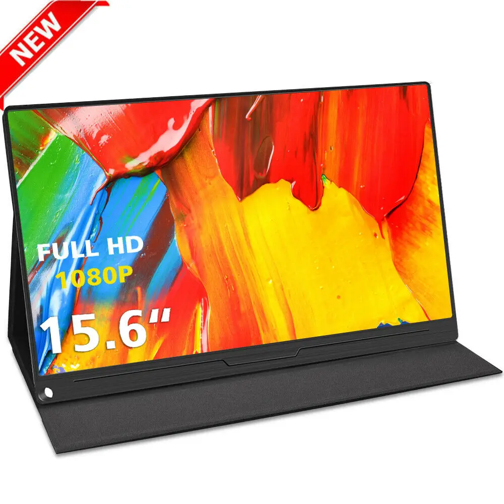 Новинка 2020 Ультратонкий портативный монитор FHD 15 6 дюйма HDR IPS экран 1920x1080 USB Тип C HDMI