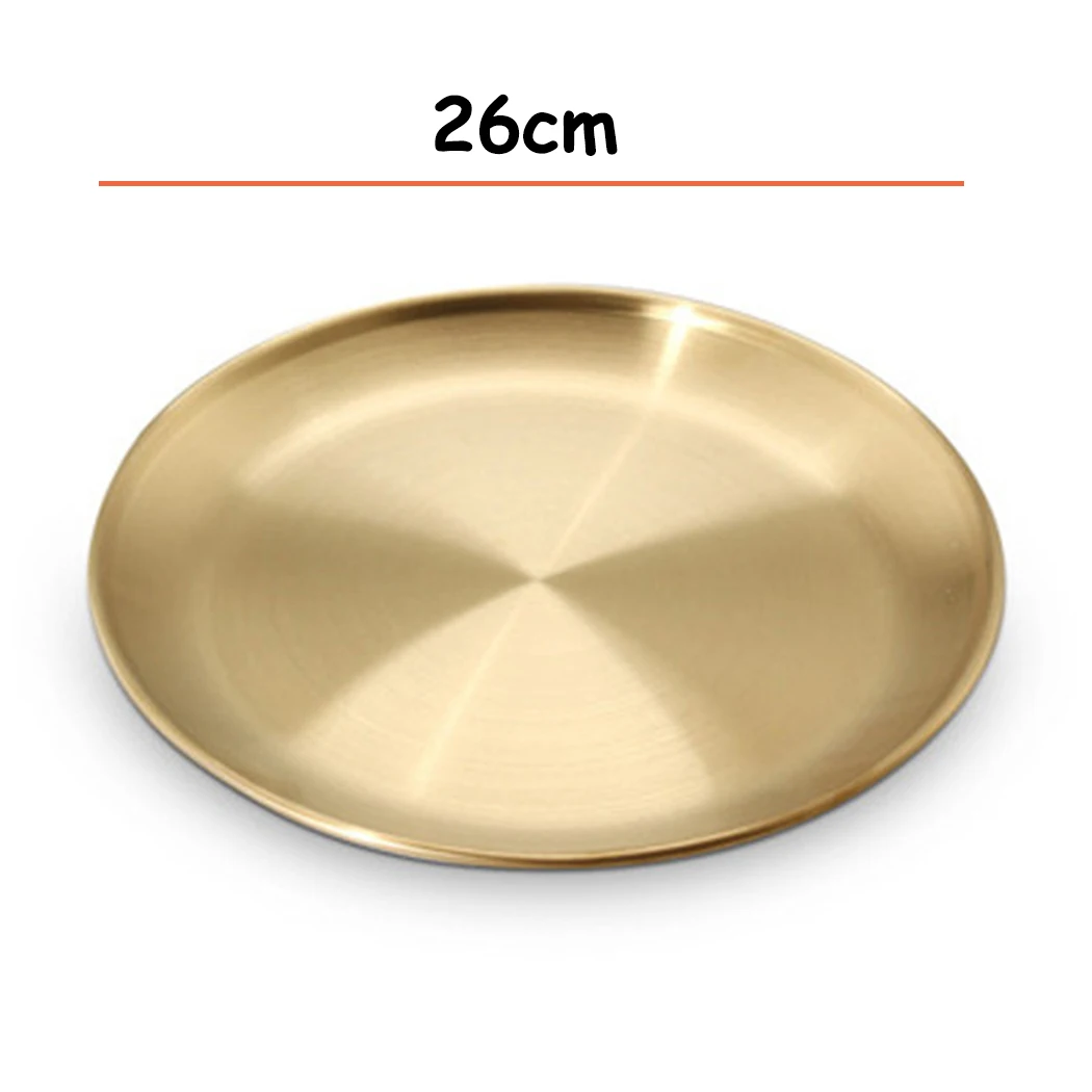 

Color Dish Dish 20cm 23cm High quality Brand new Stainless Steel Round