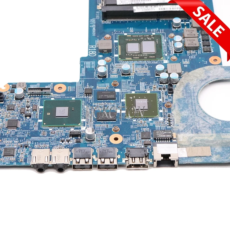 NOKOTION 655985 001 материнская плата для ноутбука HP Pavilion G4 G6 G7 HM55 DDR3 + Core i3 370M GT520M DAR18DMB6D1 REV D