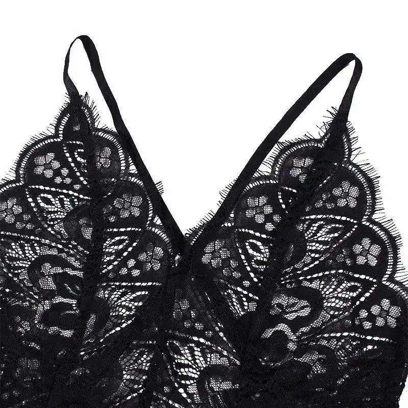 Женское боди 2019 женская ночная рубашка сексуальное кружевной бюстгальтер нижнее