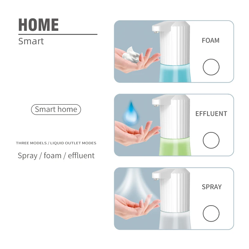 

600ml Automatic Soap Dispenser Vertical Touchless Automatic Induction Automatic Electric Foam/Effluent/Spary Soap Dispenser