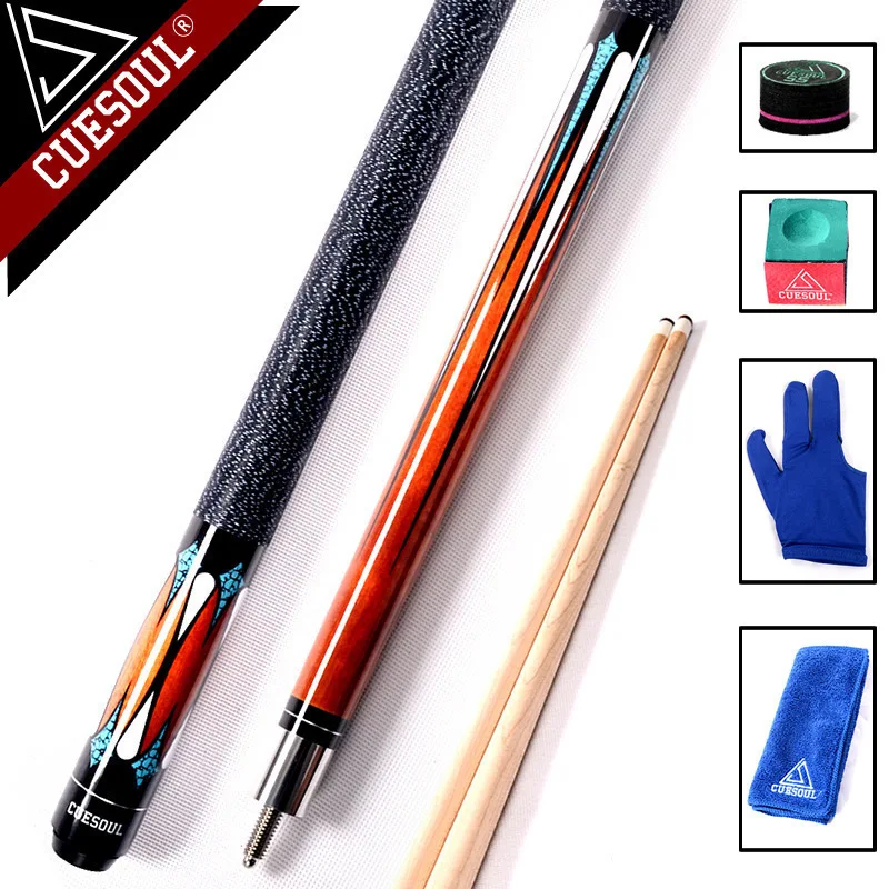 CUESOUL 58&quot Professional 1/2 Jointed Billiard Pool Cues Stick 11.5mm/12.75mm Tip 147cm For Black 8 Nine Ball|cue stick|pool cue stickbilliard