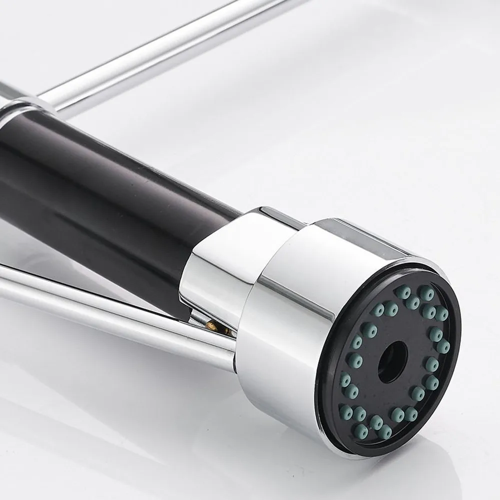 Современный Смеситель для раковины черный кран кухни и ванной однорычажный