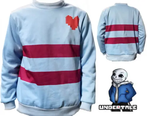 Лидер продаж костюм для косплея Undertale Sans Frisk Chara Papyrus Fall толстовка на молнии куртка