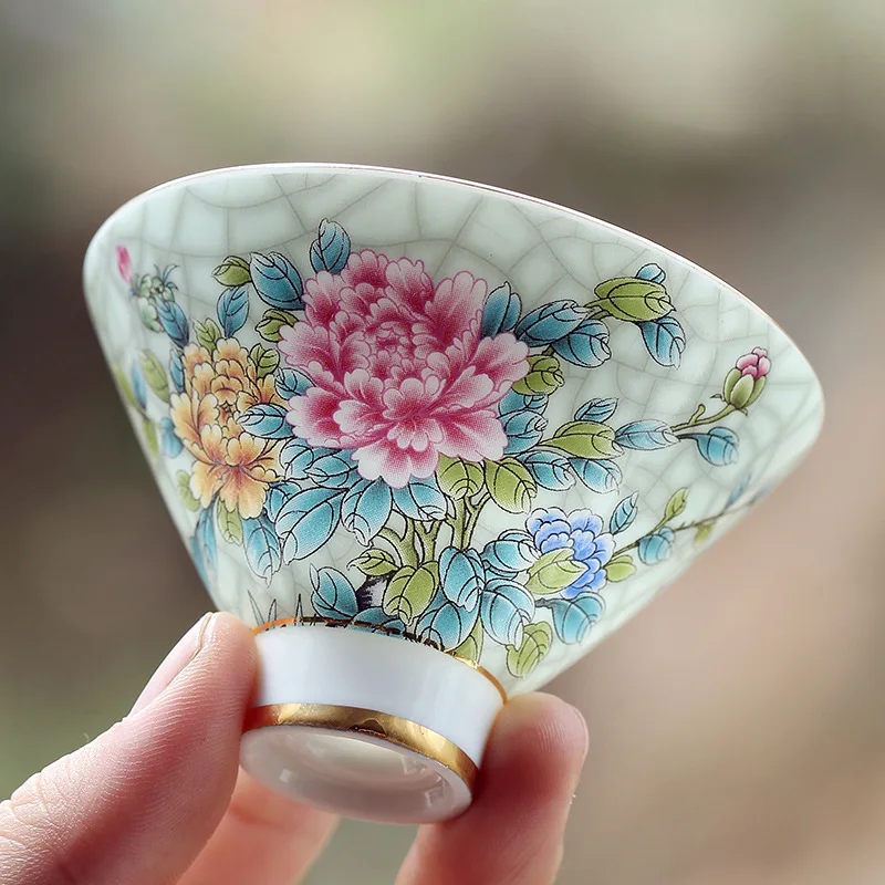 Набор керамических чашек для чашки из бамбука и шляпы античная - Цена: 634,06 - 2 980,08 руб.