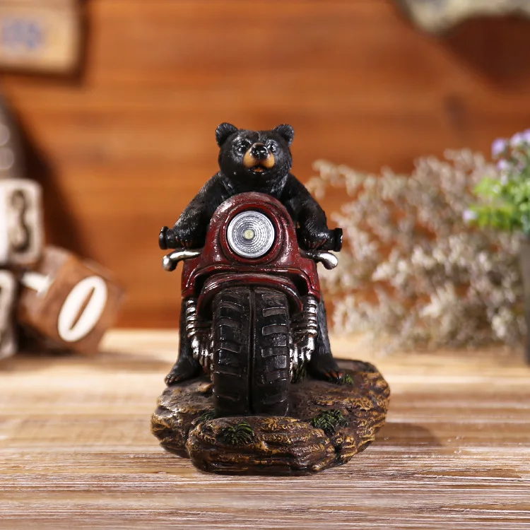 Прямая поставка с завода Fun FerventFactory медведь для езды на мотоцикле полимерный