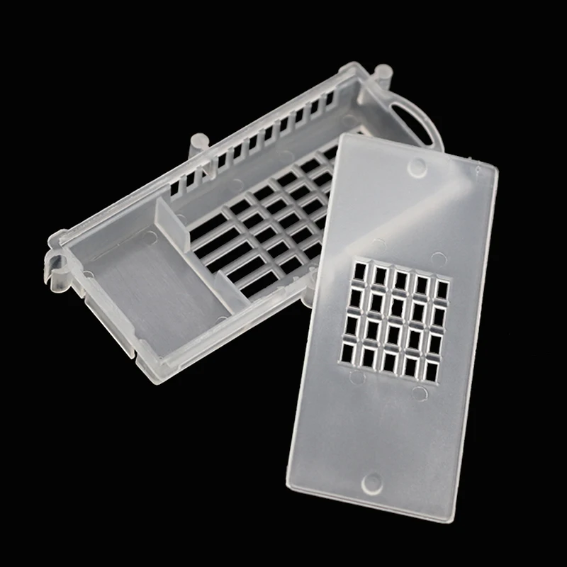 

15PCS Beekeeping bee queen rearing cage Transport cages cell plastic post mail new king transparent yellow supplies equipment