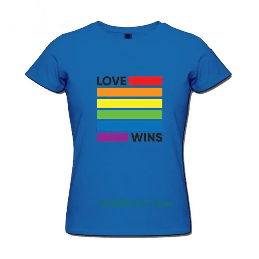 Радужный Флаг ЛГБТ футболка Любовь побеждает стиле женская летняя обувь Новинка
