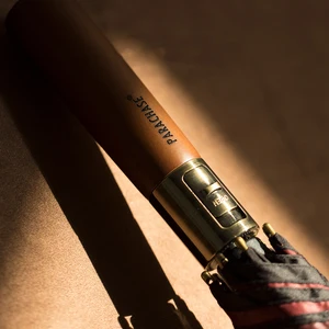 Большой зонт Parachase 120 см, мужской автоматический зонтик с защитой от ветра, усиленный, Длинные зонтики в деловом стиле, деревянная ручка, для игры в гольф