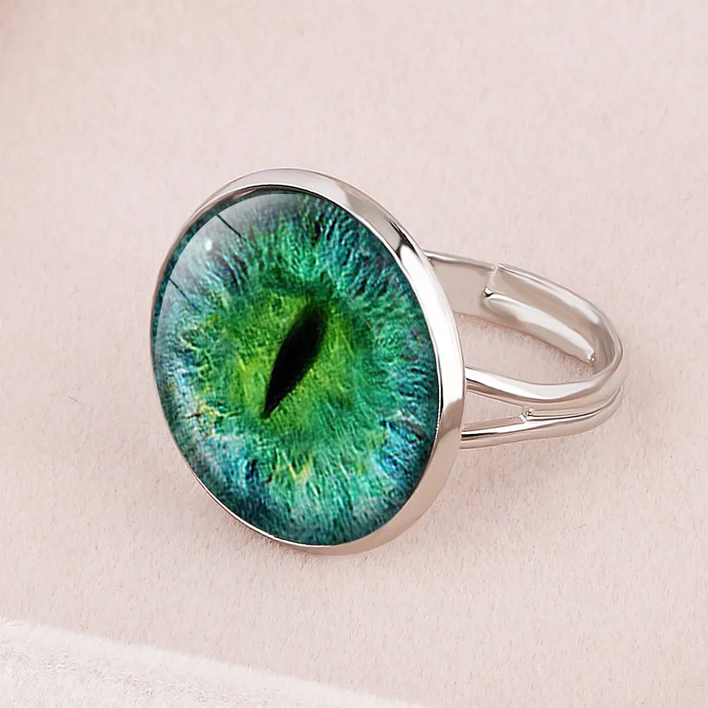 2019 новое популярное стеклянное индивидуальное кольцо треугольные глаза дьявол