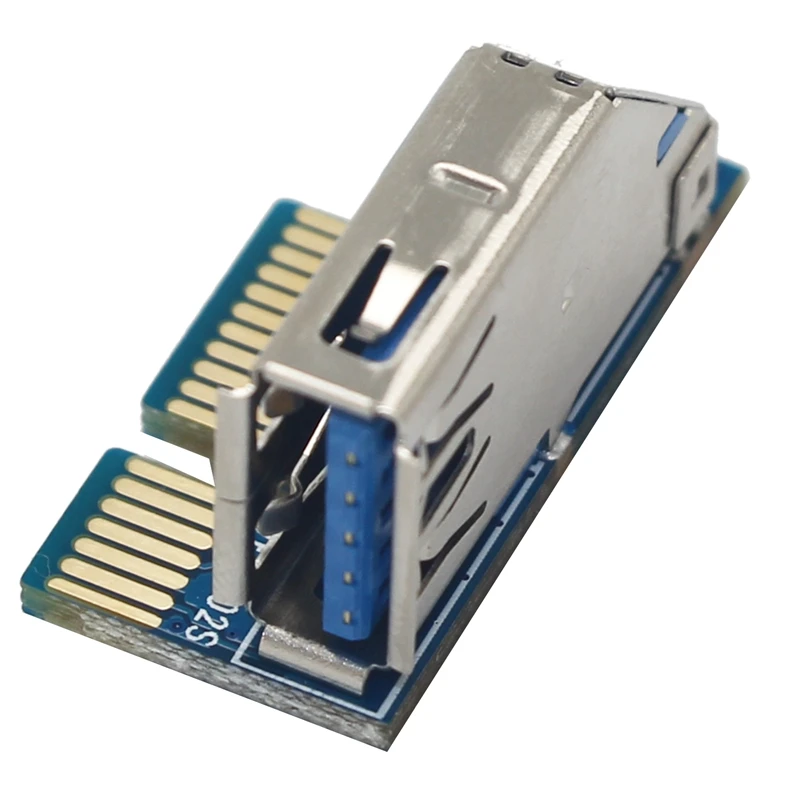 

UEX101 PCI-E X1 to X1 Extension Riser Card Adapter with USB3.0 Cable