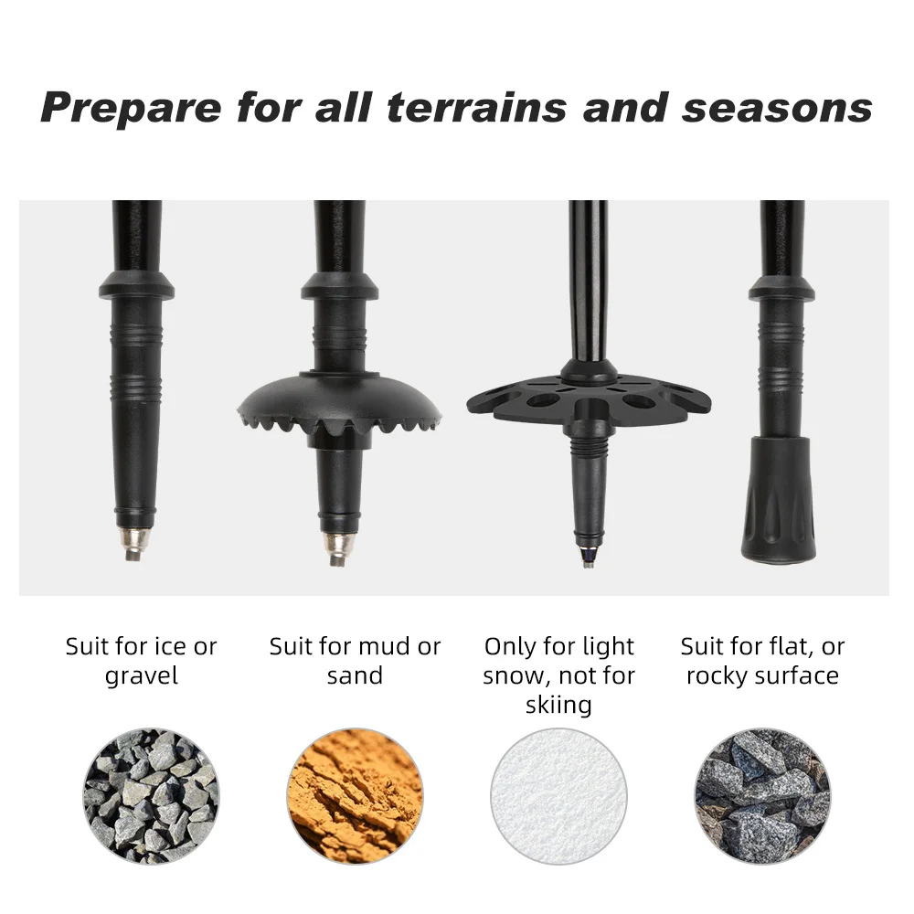 1 шт. алюминиевые складные трекинговые палки|Трекинговые палки| |