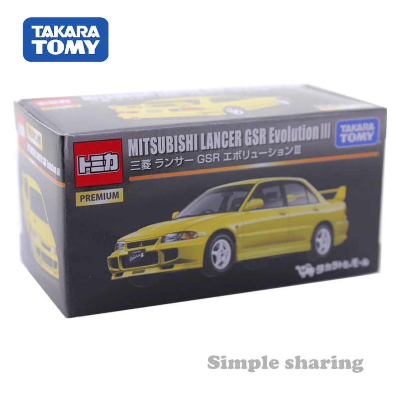 Takara Tomy Tomica Premium Mitsubishi Lancer GSR Evolution III популярная детская игрушка литье под
