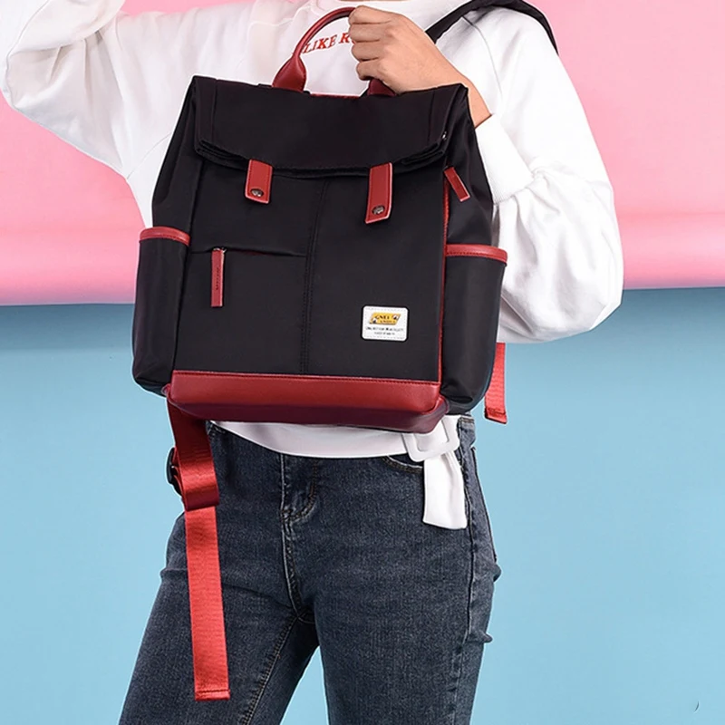 

College Teenager Laptop Backpack Fashion Leisure Waterproof Bagpack Unisex Casual Computer School Bag 15.6 Inch