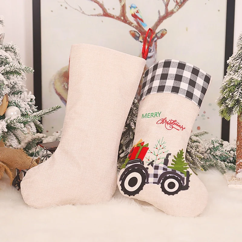 Комплект из 2 предметов новинка красные черные сетки Рождественские носки