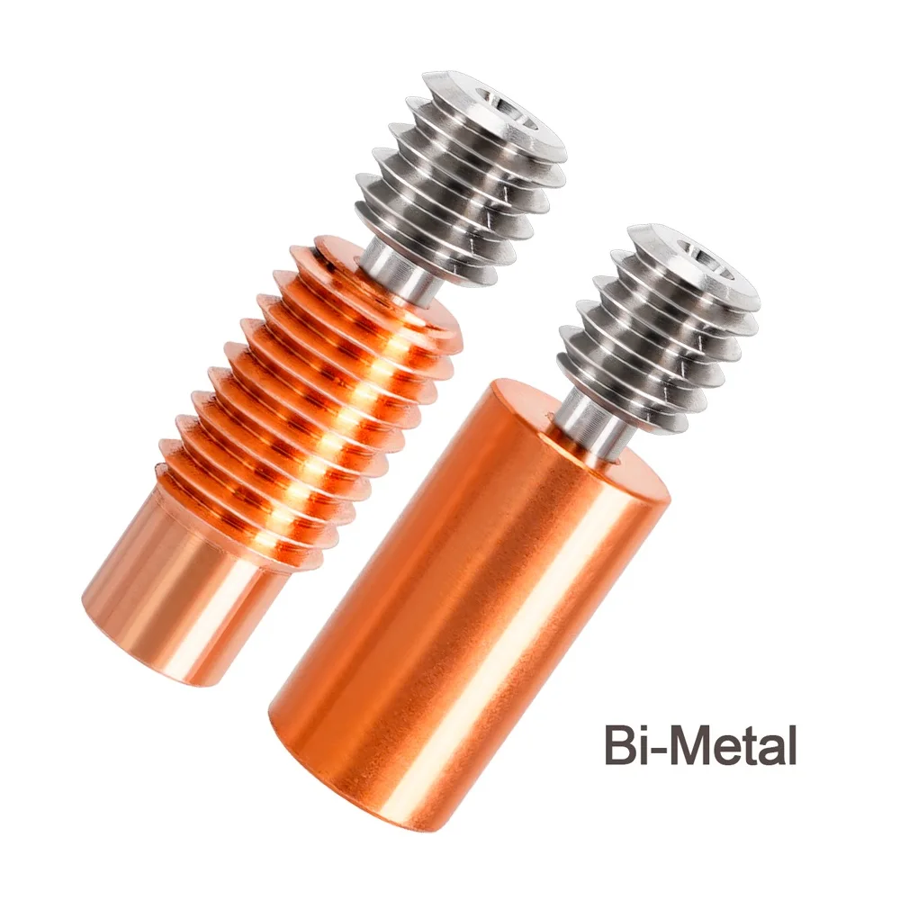 RAMPS 2pcs E3D Titanium Alloy V6 Throat Heat-Break M6 M7 Thread Bi-metal For Hotend MK3 HeatBlock 1.75mm 3D Printer Parts - купить по