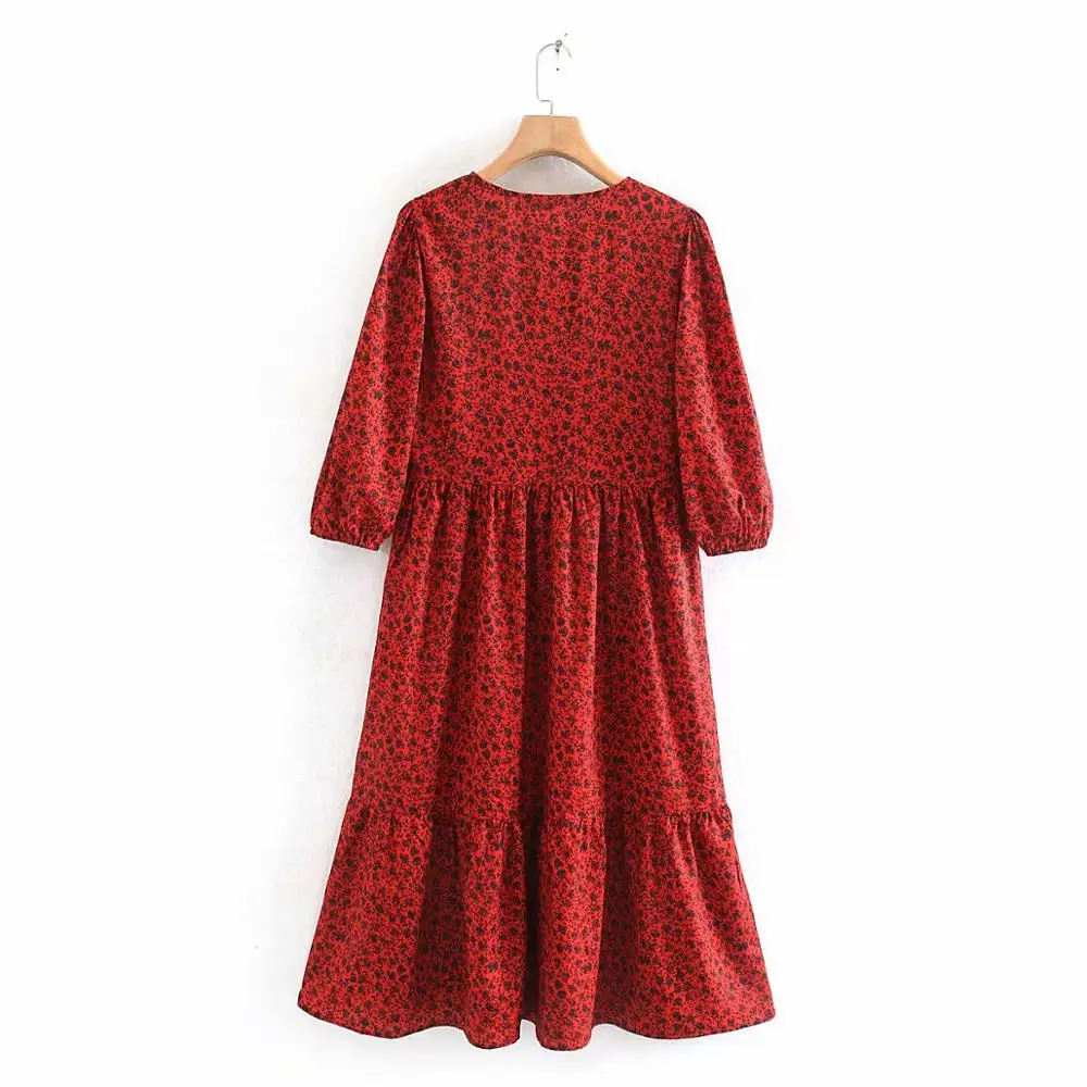 CFK женское длинное платье Осеннее шикарное платье-рубашка с круглым вырезом и