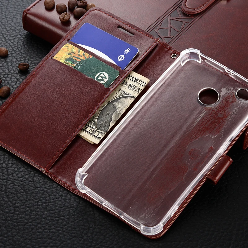 For Coque Xiaomi Redmi 4X 5.0&quot Case Leather Wallet Flip Cover Card Slots Phone Cases 4 X | Мобильные телефоны и