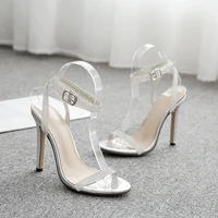 women sandals brand summer crystal casual open toe high heel sandals woman fashion sandals ladies shoes wholesale size35 40