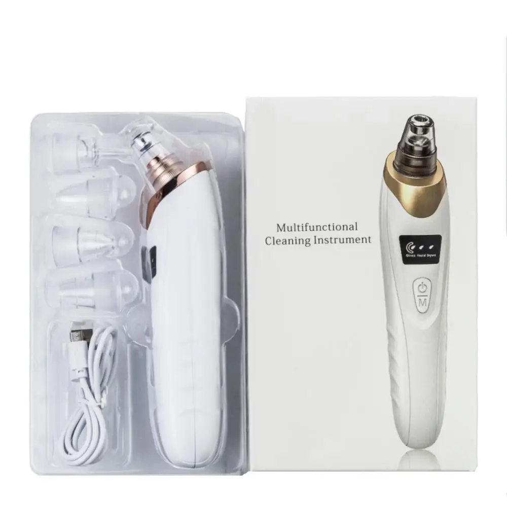 

Blackheads Remover Vacuum Pore Cleaner with Led Display Black Head Black Point Acne Cleansing Skin Care Machine Beauty Tool