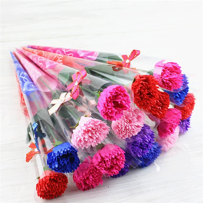 

10pcs Aroma Soap Flower artificial flower Bouquet Multicolor Wedding Flower christmas flowers decorations fake flowers Gift