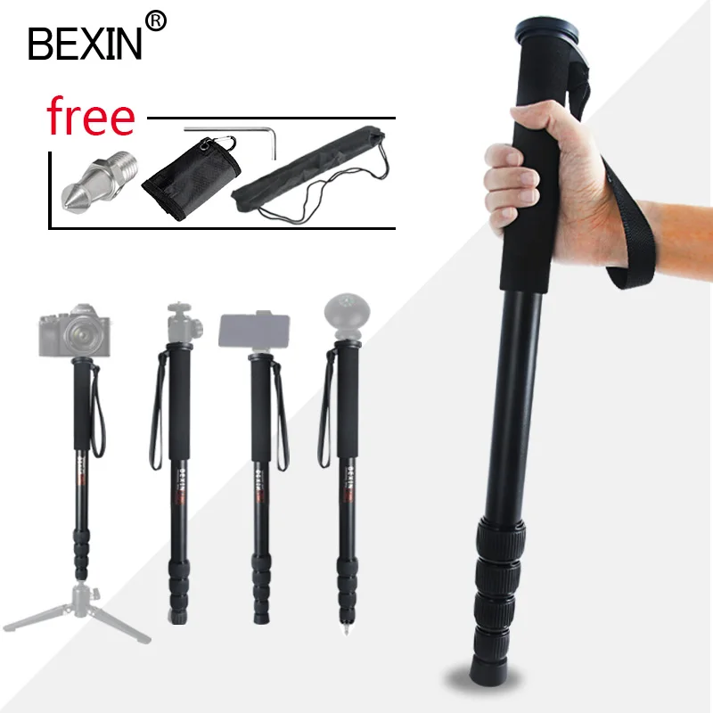 BEXIN Unipod палка штатив монопод легкий переносной монопод для камеры для SLR DSLR цифровой видеокамеры с ножкой для ногтей сумка для переноски
