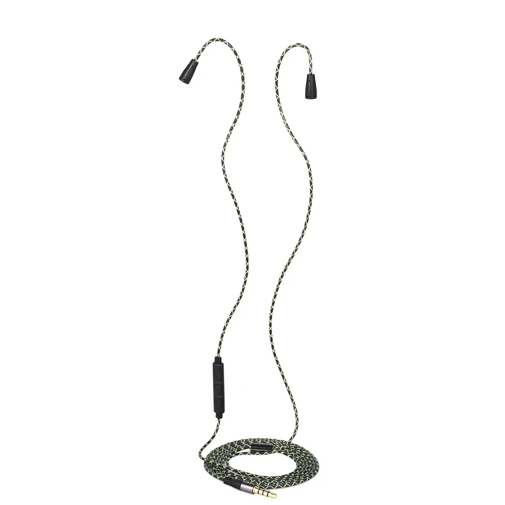 3 5 мм проводной кабель для наушников съемный сменный шнур в линии управления