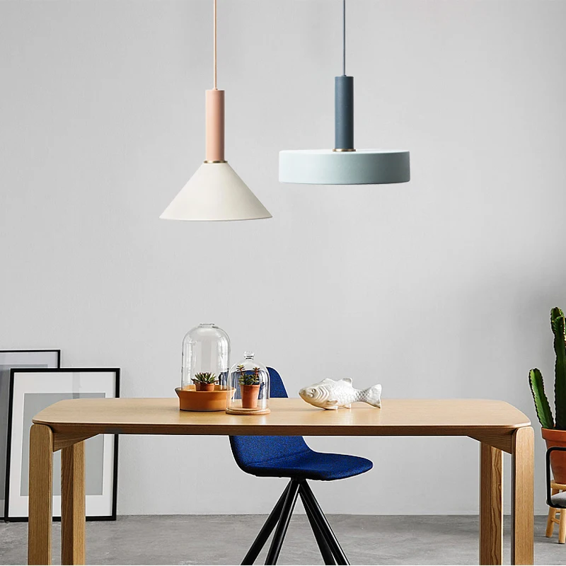 Дания дизайнерские красочные подвесные светильники для кухни спальни