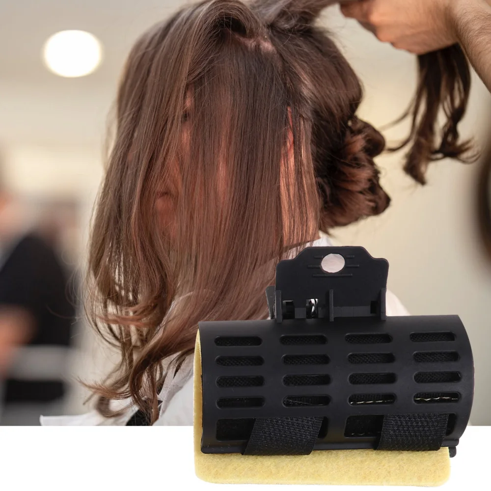 

4pcs Hairdressing Hair Clip High Temperature Resistant Clip Perm Clip with Thermal Insulation Cotton Pad (1#)