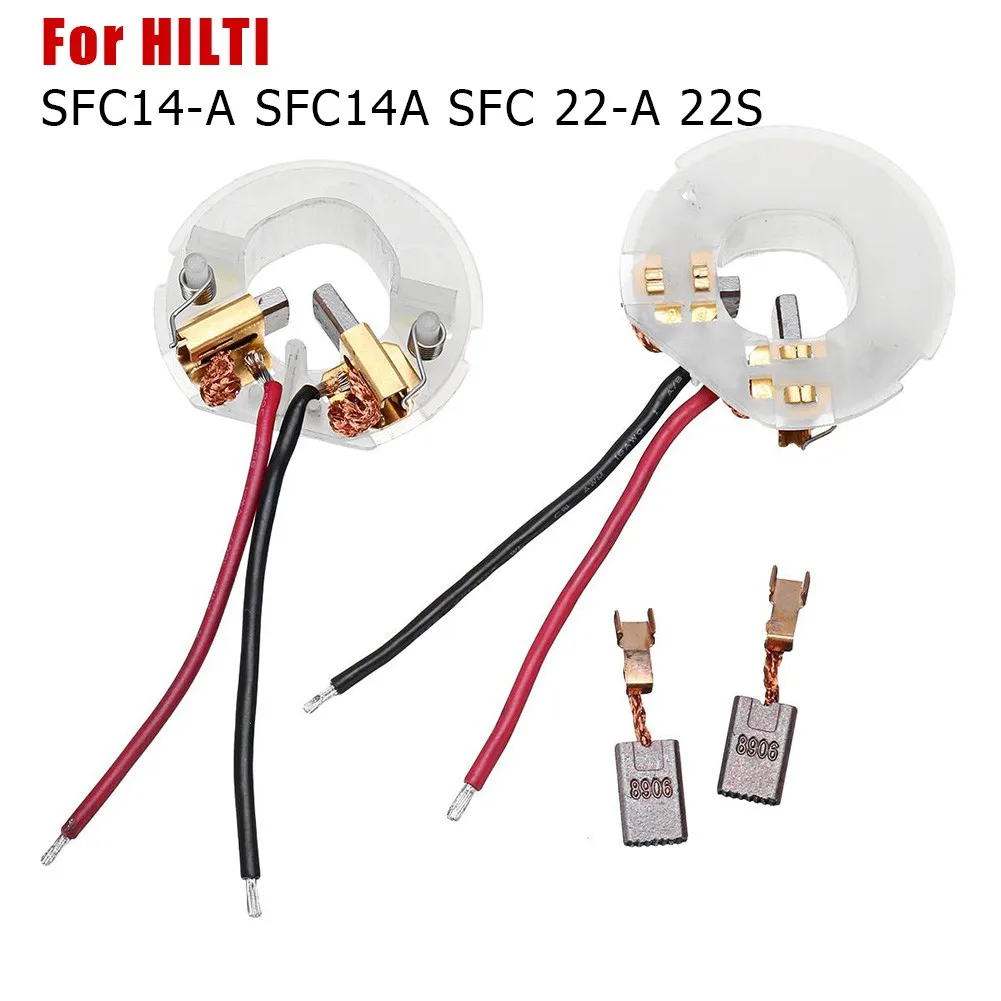 

For HILTI 4pcs Carbon Brush Holder Motor Carbon Brushes SFC14-A SFC14A SFC 22-A 22A Electric Drill Parts Power Tools