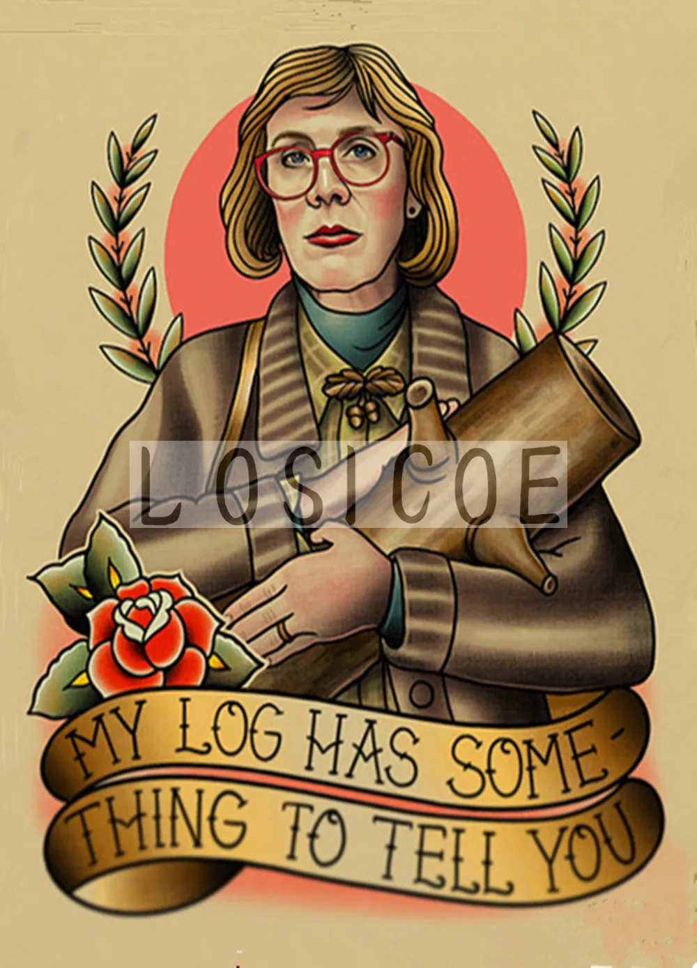 Татуировки на стену винтажный постер из крафт-бумаги подвесная картина HD печать