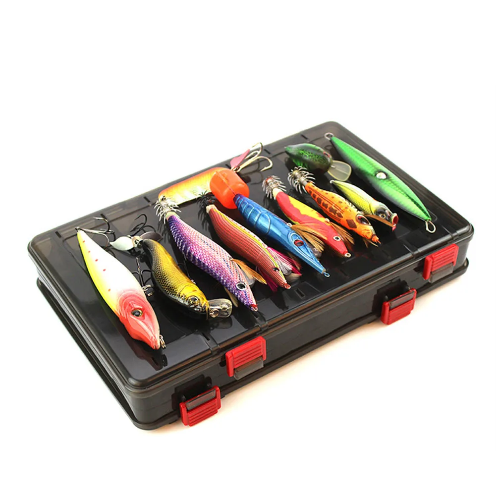 

Double-Sided Plastic Lure Box Fly Fishing Tackles Storage Boxes With Handle Fishing Accessory Lure Hook Boxes Tackle Box