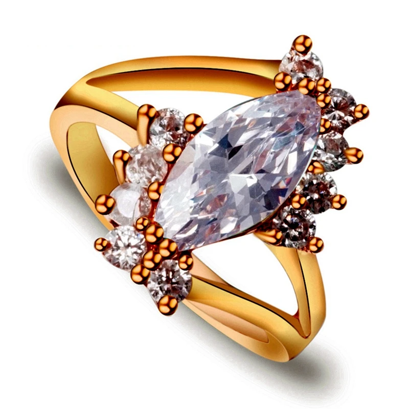 Лидер продаж обручальные кольца золотого цвета для женщин модное элегантное