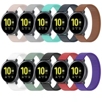 solo loop elastic silicone band sports for samsung galaxy watch active 2 gear s3 garmin forerunner945 huawei watch 3 pro gt 2e