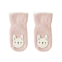 newborn baby sockstoddler indoor sock shoes winter thick terry cotton baby girl sock with rubber soles infant animal funny sock