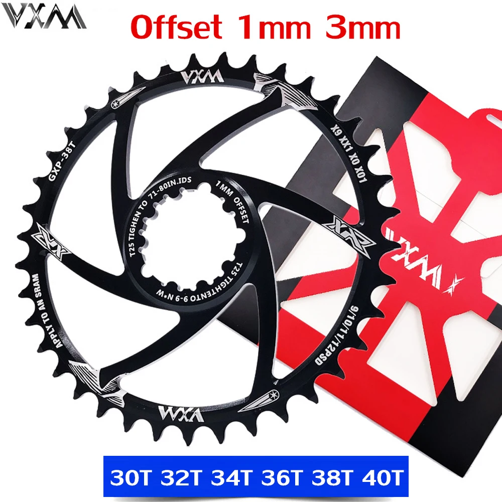 VXM Bicycle GXP Chainring Narrow Wide MTB Chainwheel 30T 32T 34T 36T 38T 40T For SRAM XX1 X9 XO X01 gx11 Eagle NX 1/3mm Crankset