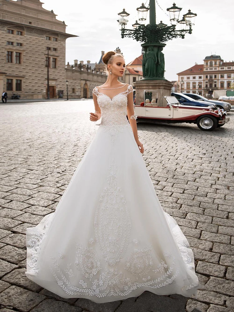 

BAZIIINGAAA Simple Wedding Dress Lace Little Beading Strapless Dress Luxury Wedding Gowns Bridal Can Be Washed Bride Dresses