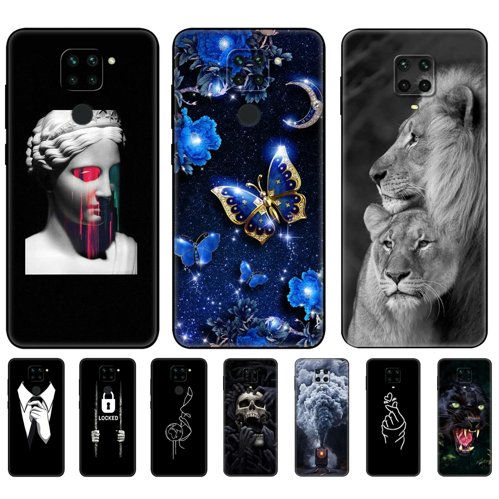 For Xiaomi Redmi Note 9S Case Note 9 Soft Silicon Phone Cover For Redmi Note 9 Pro Back Note9S Note9Pro Note9 bag black tpu case