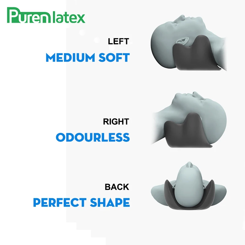 PurenLatex массажер для шеи Ортопедическая подушка гравитационная растягивающаяся